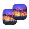 2-Piece Car Sunshade - Coconut Grove Design for Summer Heat Insulation