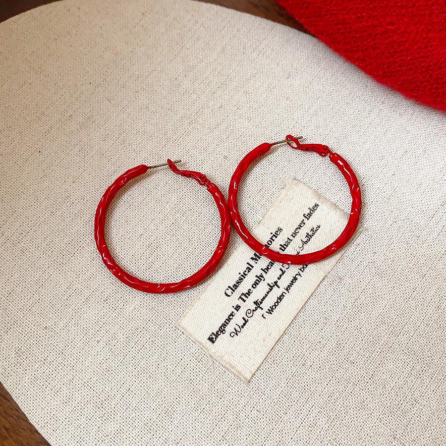 Silberne Nadel Tropfenöl Rote Perlen Ohrstecker - Eleganter & Vielseitiger Schmuck für Damen