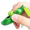 3pcs Fidget Toys Pack Portachiavi Decompression Edamame Toys Squishy Squeeze Peas Beans Keychain Stress Adult Toy Key chain