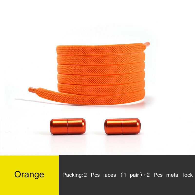 New Elastic No Tie Shoe Laces Flat Shoelaces For Kids and Adult Sneakers Shoelace Quick Lazy Metal Lock Laces Shoe Strings