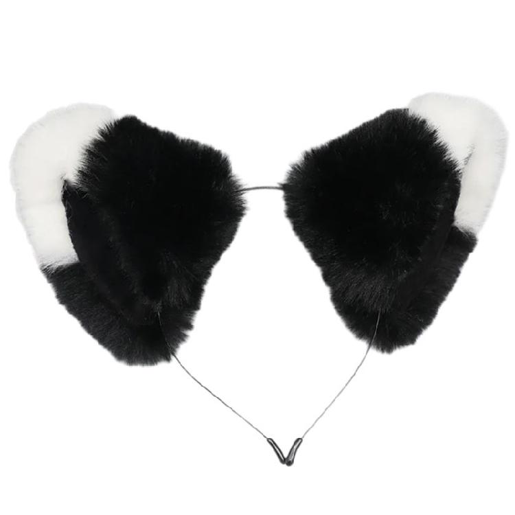 Masquerades Party Hair Hoop Animal Ear Plush Headband/Tail Girl Hair Ornaments