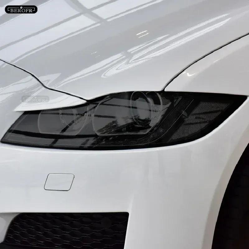 For Jaguar XE XF XJ F Type I Pace E Pace F Pace Car Headlight Protective Tint Film Smoked Black TPU Sticker Accessories