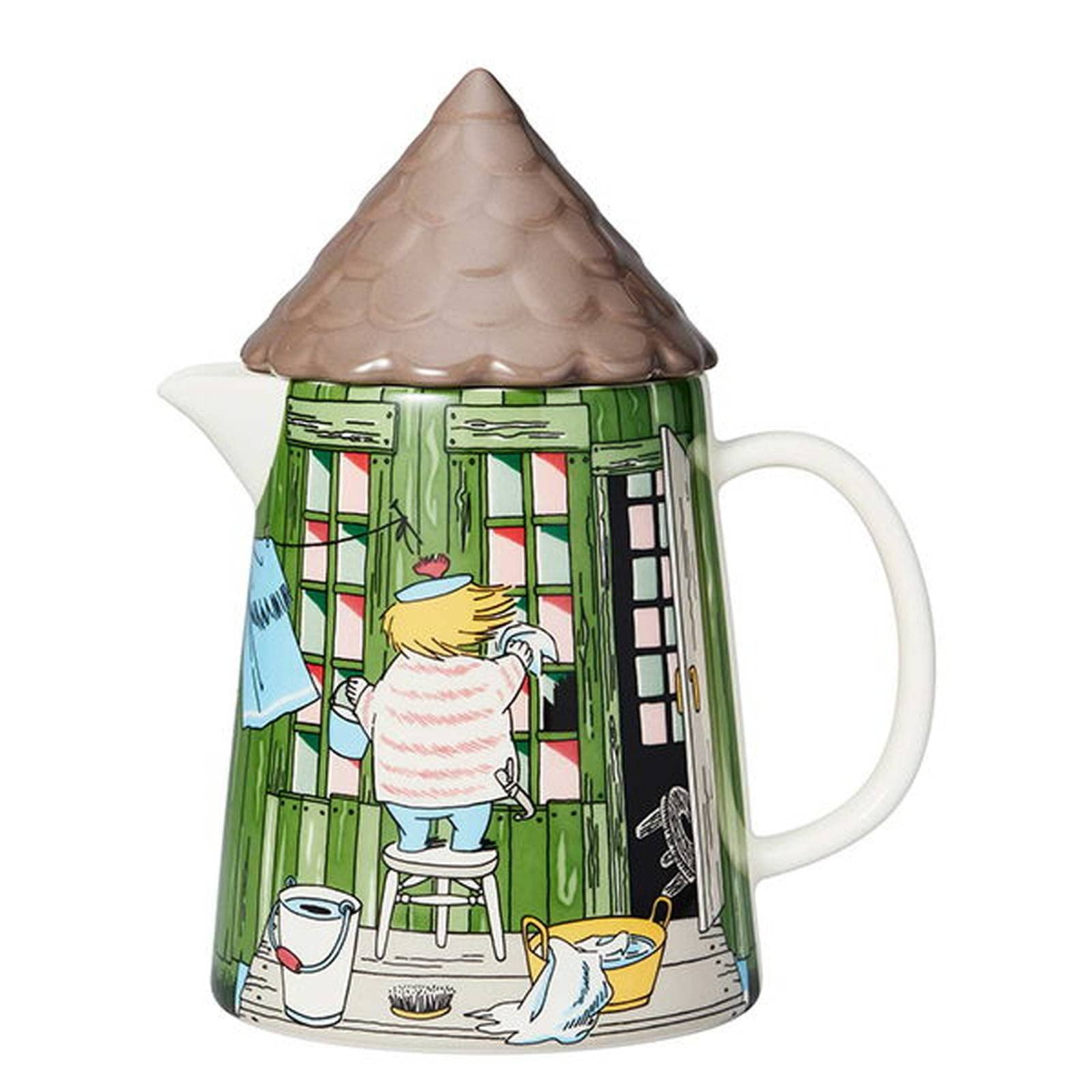 

Officially Imported Moomin (Moomin by ARABIA) Bathhouse Pitcher with Lid, 1.0L, 1055267