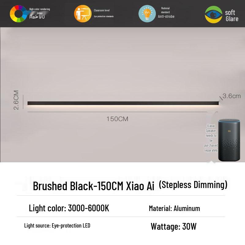 Minimalist Modern Strip Wall Light for Bedroom, Living Room, or Sofa Area