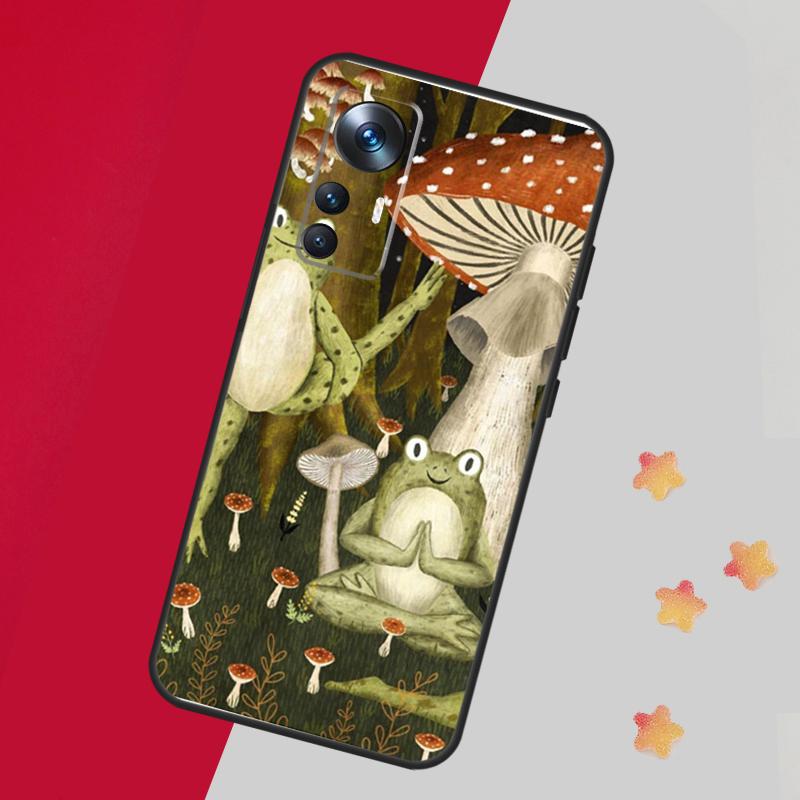 Vintage Retro Frog Mushrooms Case For Xiaomi 14 13 15 Ultra 11T 12T 13T 14T Pro Cover For POCO X7 Pro X3 X5 X6 F5 F6 F7
