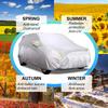 M/l/xl/xxl Four-Size 190T Material Is Suitable for Suv Models, Silver Waterproof and Sunscreen Car Clothes and Car Covers