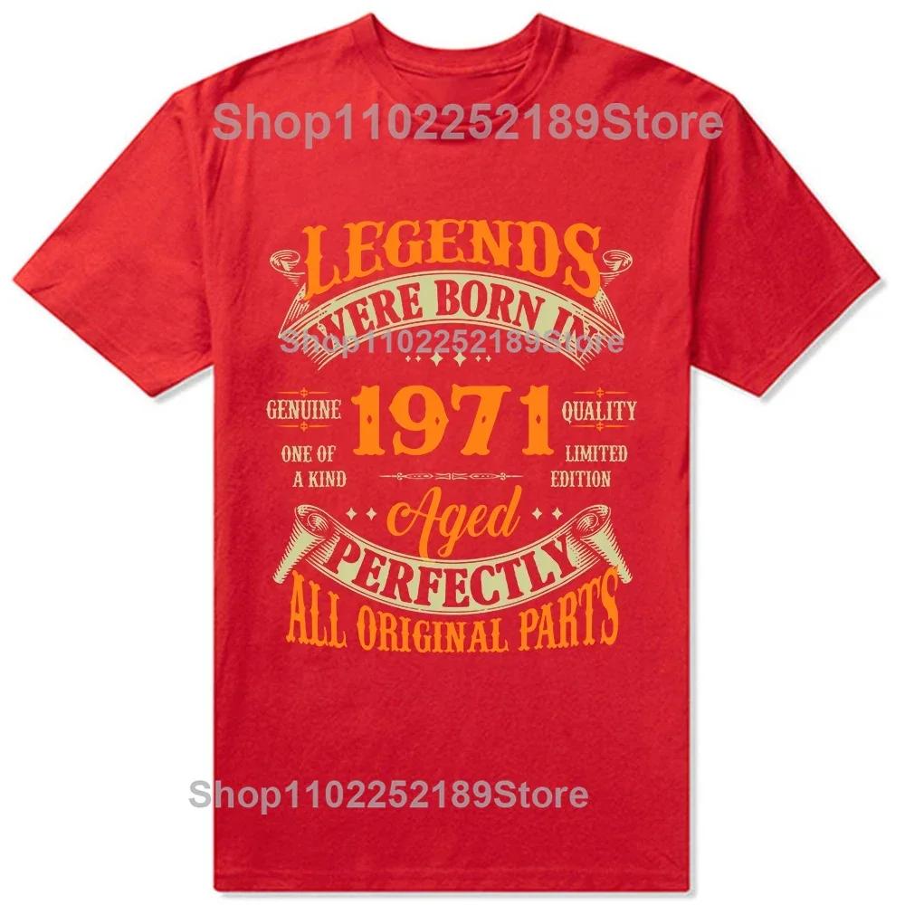 Vintage 1971 Begränsad Upplaga 54-årspresent Musik Kassett T-shirts Grafisk Streetwear Kortärmad Födelsedagspresenter T-shirt Herr