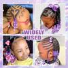 Creative Kids Hair Accessories Set Including 100 Assorted Acrylic Beads And Insertion Tool For Fun Styling