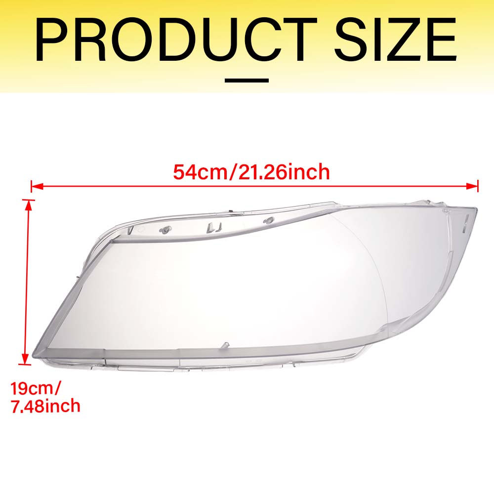 Car Headlight Lens Car Front Headlamp Shell Transparent Lampshade Lens For BMW 3 Series E90 Large Lampshade 05-12 BMW Headlight