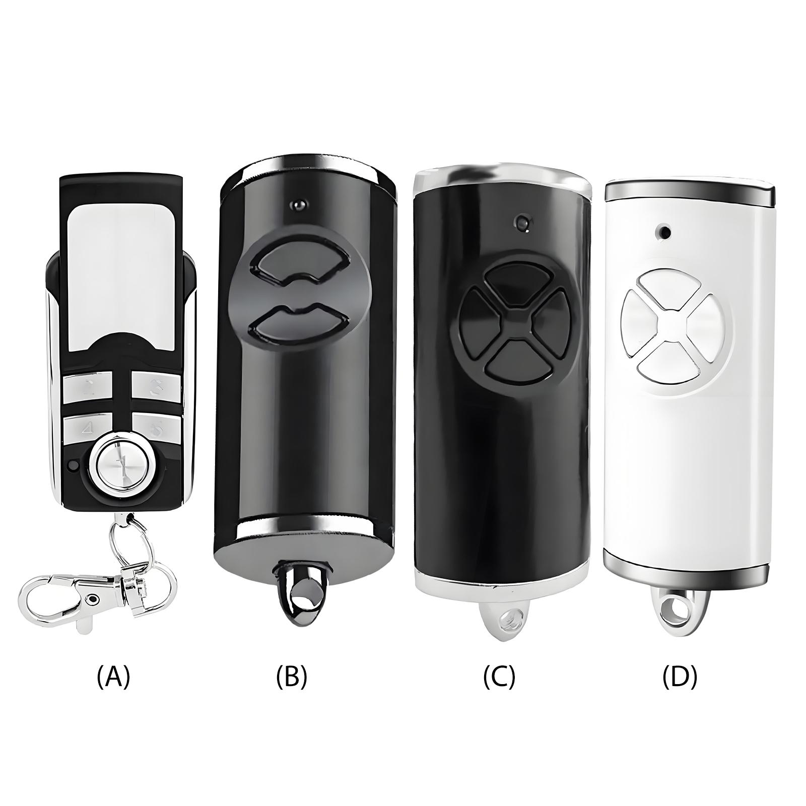 868MHz Handheld Transmitter Garage Door Remote Control Key Replacement Opener for Hormann Bisecur HSE4-868-BS nero