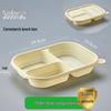 ZISIZ Biodegradable Corn Starch Divided Food Container