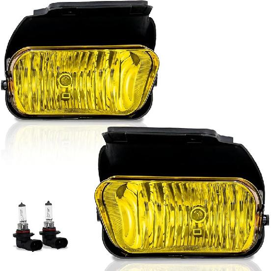 VPIMOZO Fog Lights Clear Lens Compatible With 2007 2008 2009 2010 2011 2012 2013 2014 Chevy Silverado 07-13 Avalanche/Suburban 07-15 Tahoe 2015