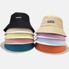 Ins Student Basin Hat Female Spring and Summer Internet Celebrity Versatile Couple Showing Face Small Shade Sub-letter Bucket Hat Trendy Brand