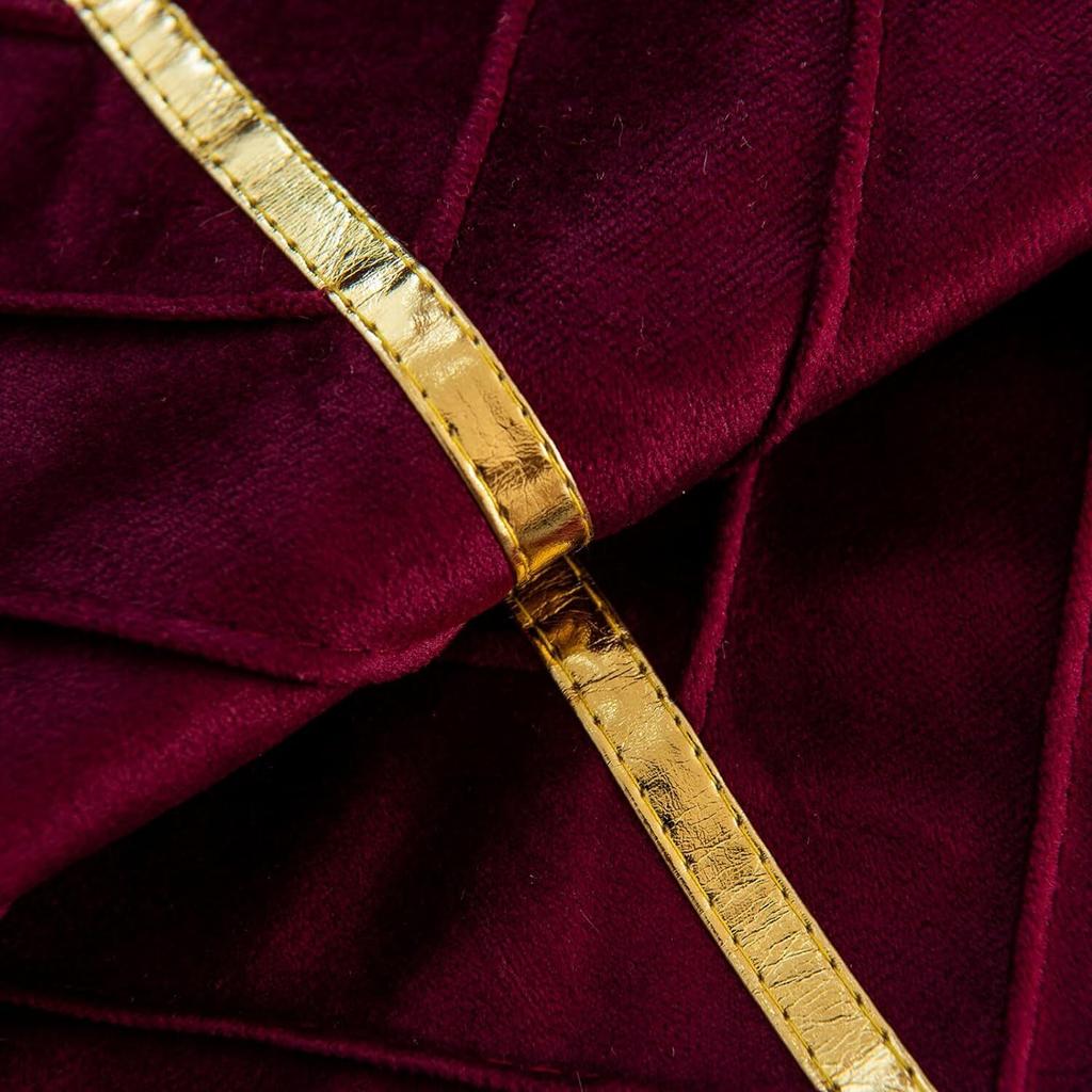 1 Pezzo Copricuscini in Velluto 45*45cm Pelle Dorata Decorativo Federa per Cuscino Divano Lusso Moderno Copricuscini Decorativi