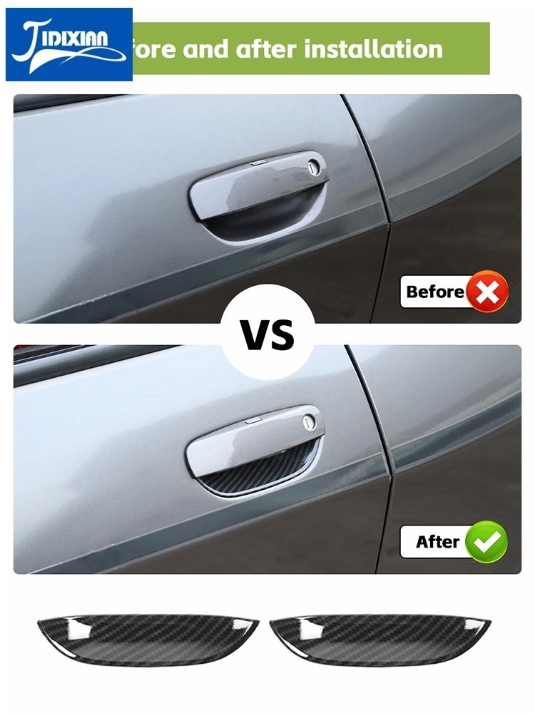 JIDIXIAN Car Door Handle Bowl Decoration Cover Fit for Dodge Challenger 2015-2026 Exterior Accessories NN1