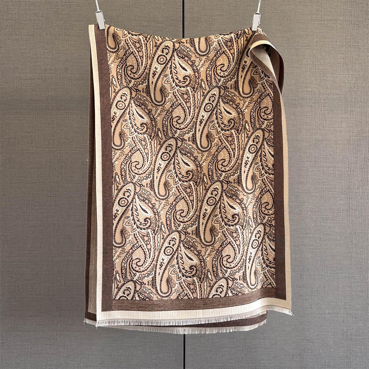 

Autumn and winter new imitation cashmere cashew flower jacquard scarf women s fashion versatile warm shawl fashionable outer scarf 192*65cm