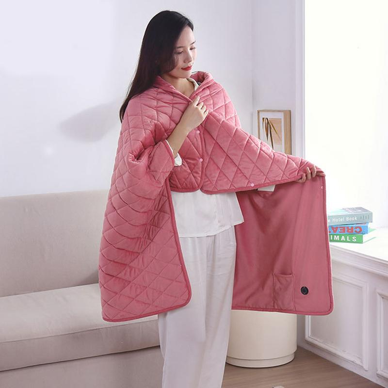 USB electric blanket multifunctional shawl warming blanket heating cover blanket can be laid, covered or worn for office use