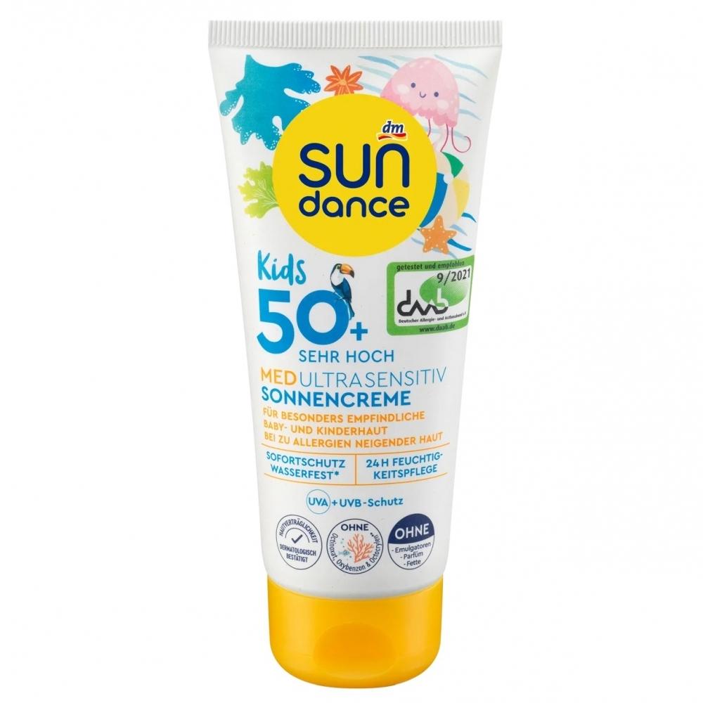 Dm Sundance Kids Med Ultra Sensitive Sun Cream Lsf50+ 100Ml