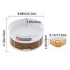 Non-Slip Double Spice Tray Round Rotatable Seasoning Holder 360° Rotating Storage Tray  for Home