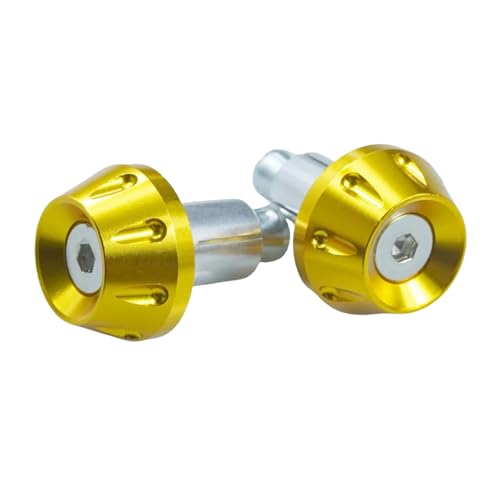 

Грипсы на торцы руля Торцевые заглушки 22,2 мм Заглушки для руля Алюминиевые ручки Комплект из 2 штук (Золото)