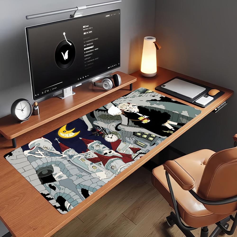 Tappetino per Mouse Anime S-Soul E-EaterS Gomma Antiscivolo Gamer Bilanciamento Tappetino per Computer Decorazione Deskmat Laptop Ufficio Grande
