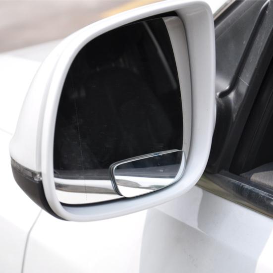 1 Pair Square Blind Spot Mirror 360 Degree ABS Glass Universal for Vehicles Car