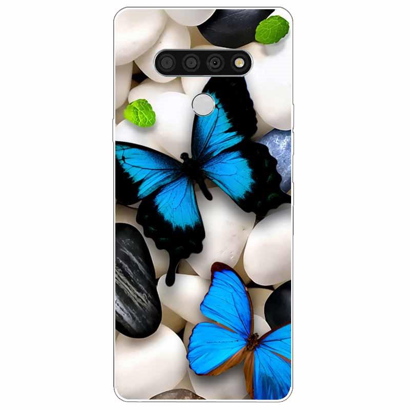 Soft Print Cover For LG K51 K61 V50 V60 Thinq Case Cute Cat Silicone Coque for LG K61 V50 Thinq Cases K 61 Shockproof Shell Bag