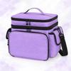 Sewing Organizer Bag with Shoulder Strap Transparent Pockets Tool