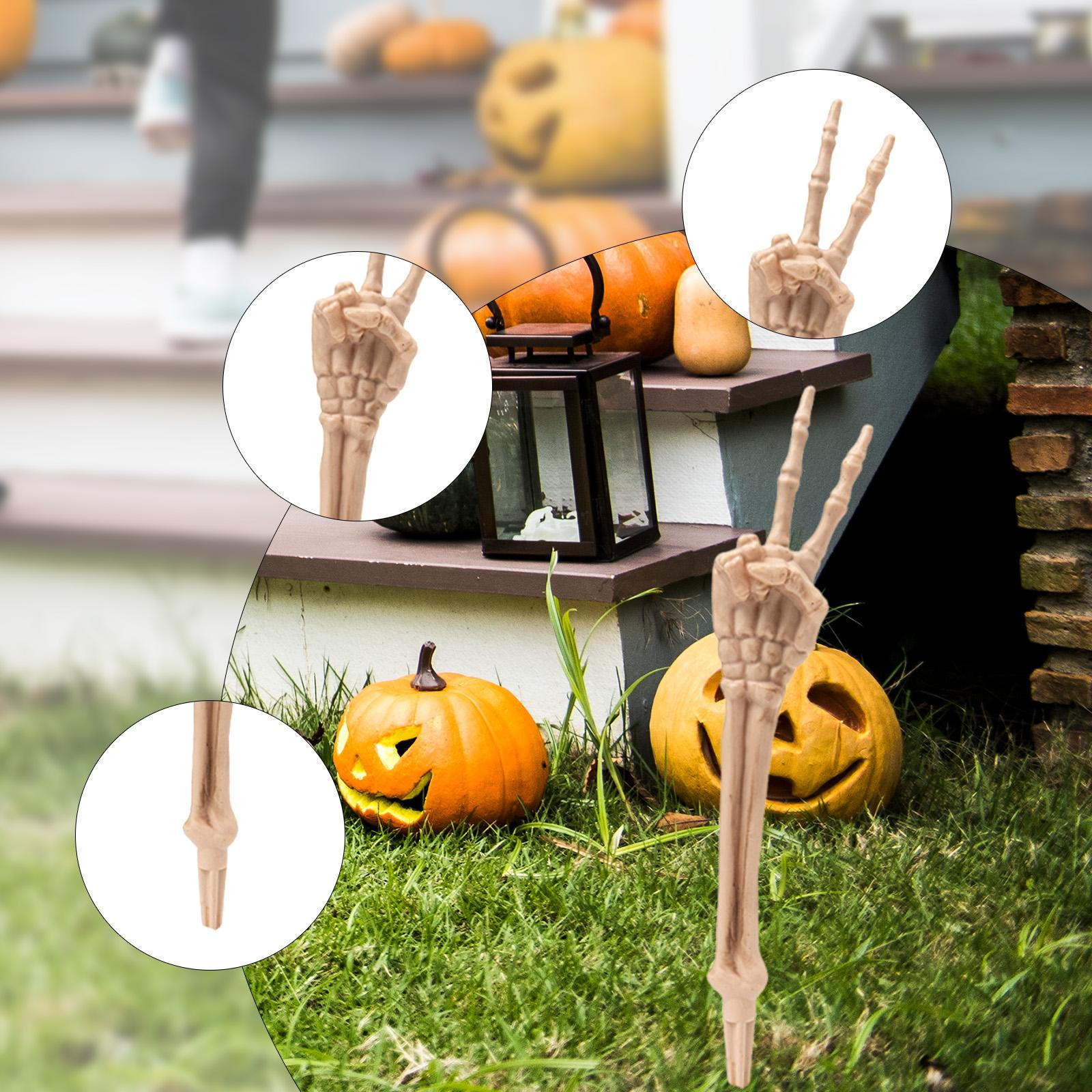 

Halloween Skeleton Decoration for Garden, Cemetery Accessories 2 fingers