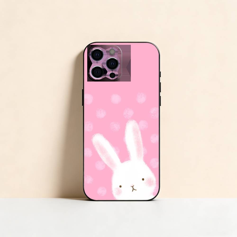 Cloudy Bunny Phone Case Silicone Soft For IPhone 17 16 15 14 13 12 11 X XR Plus Pro Max Plus