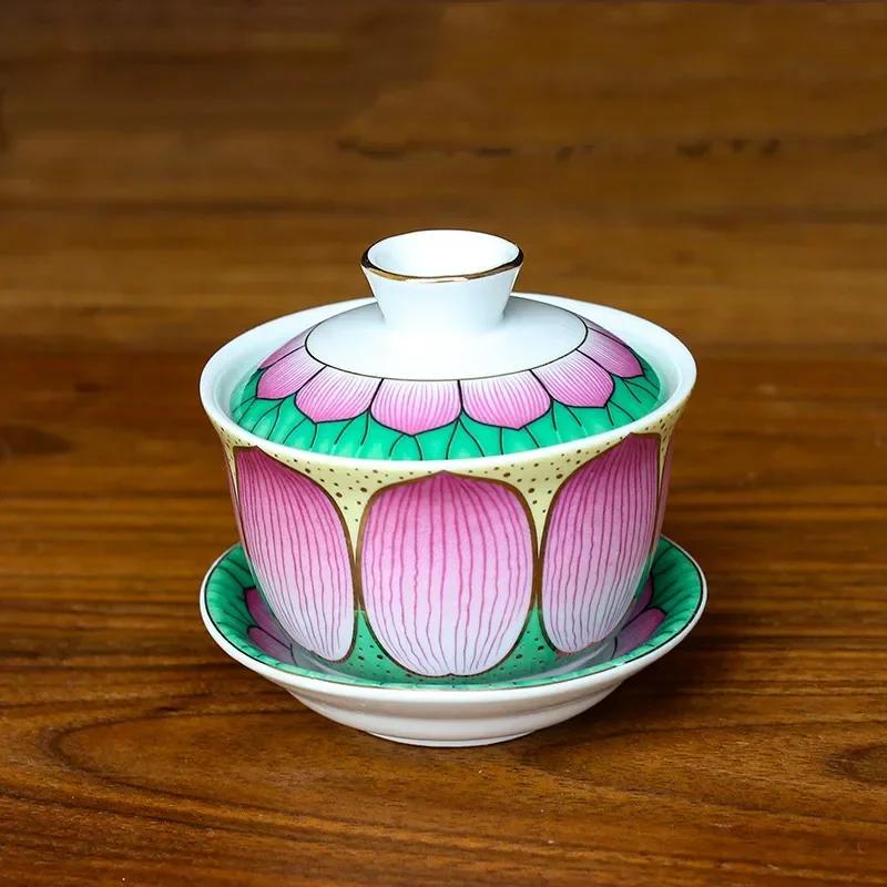 Traditional Ceramics Water Supply Cup Home Feng Shui Worship Decoration Buddha Hall Guanyin Holy Water Cup Buddhist Supplies