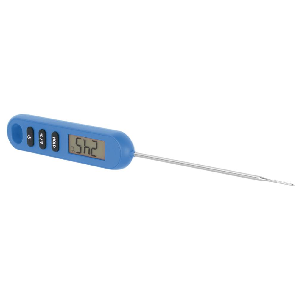 Fleischthermometer Sofortlesethermometer Digitales Koch-Küchen-Barbecue-Thermometer mit langer Sonde Blau