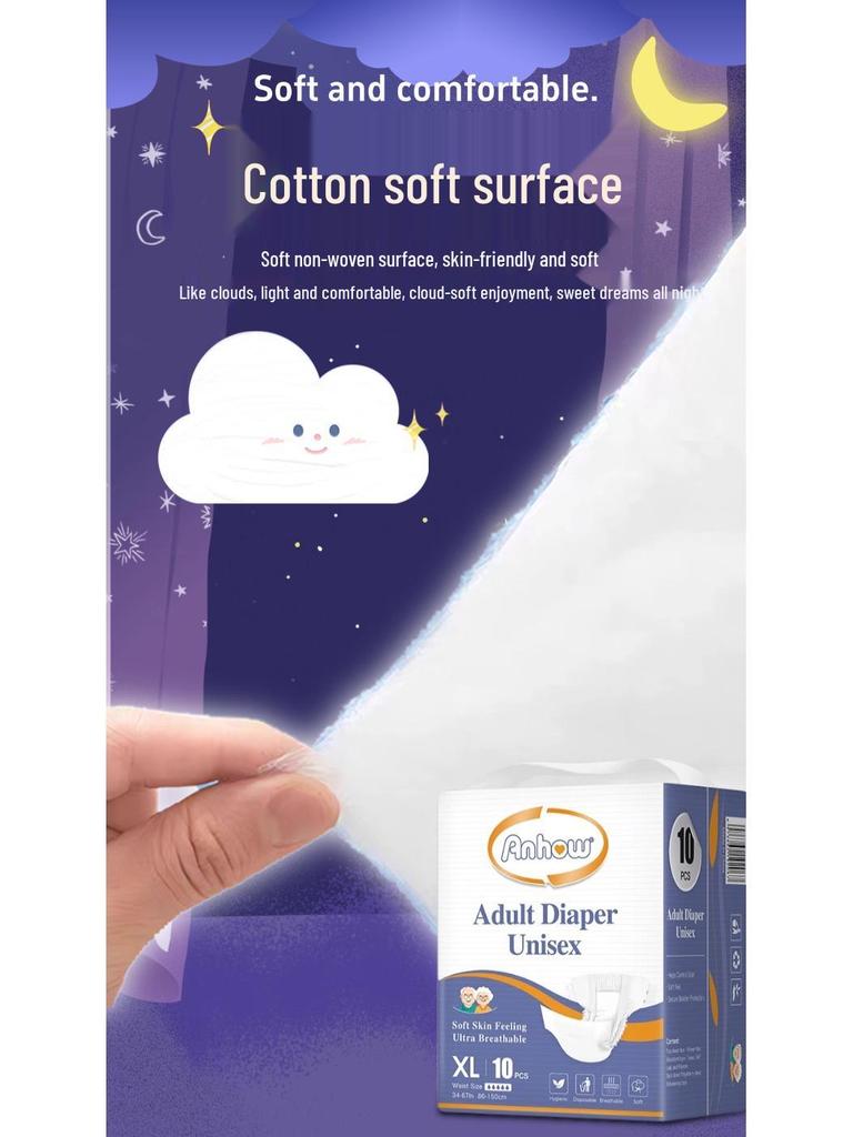 Premium Adult Pull-Up Diaper Pants: Dry, Breathable, Comfortable Fit with High Absorption