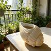 Marine Life Inspired Planter Seashell Conch Succulents Planter, Resin Ocean-Themed Flower Pot with Drainage Hole, Ocean Theme Room Accessories