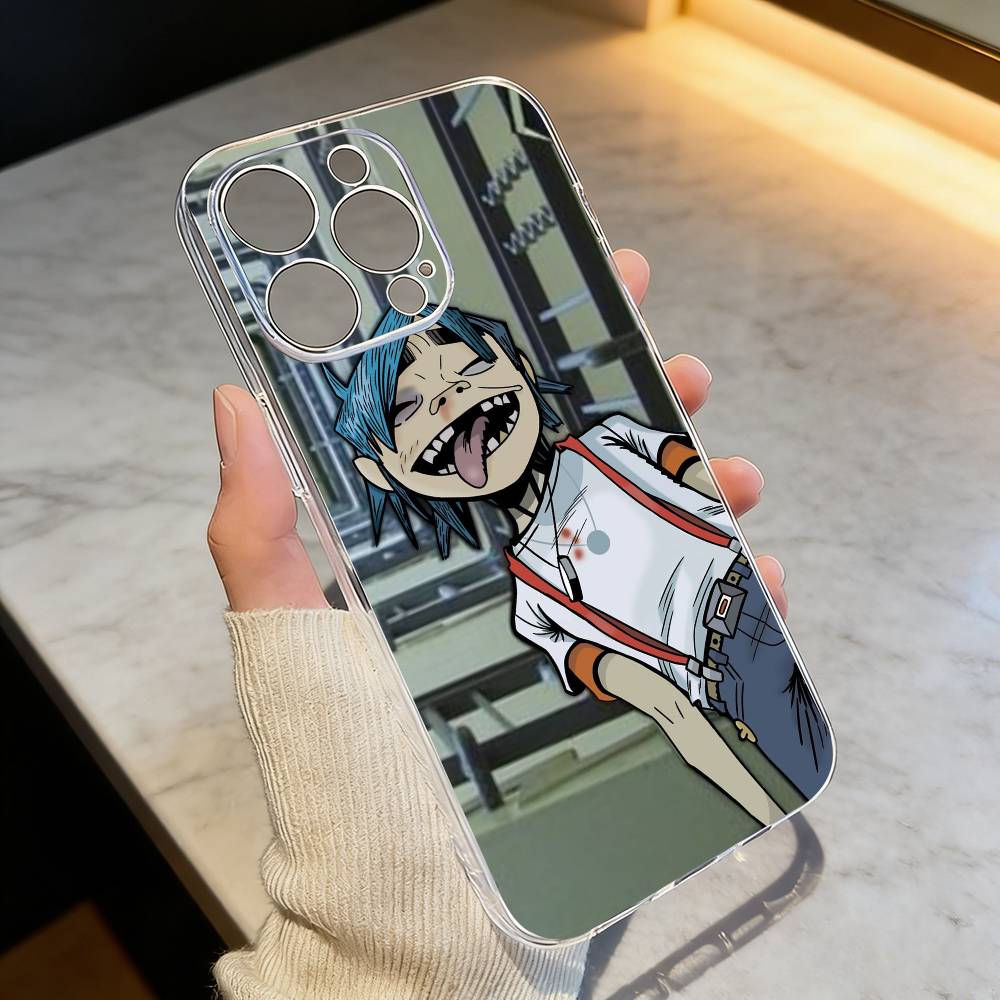 

Gorillaz Music Band Phone Case Transparent Silicone Soft For iPhone 17 16 15 14 13 12 11 Mini Pro Max Plus iPhone17air