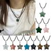 Natural Stone Star Aesthetic Necklace Fashion Simple Clavicle Chain Women Girls