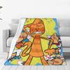 Custom Dogs Wallpaper Blanket Soft Fleece Autumn Warm Flannel Funny Manga Cartoon Throw Blankets For Sofa Travel Bedding Quilt