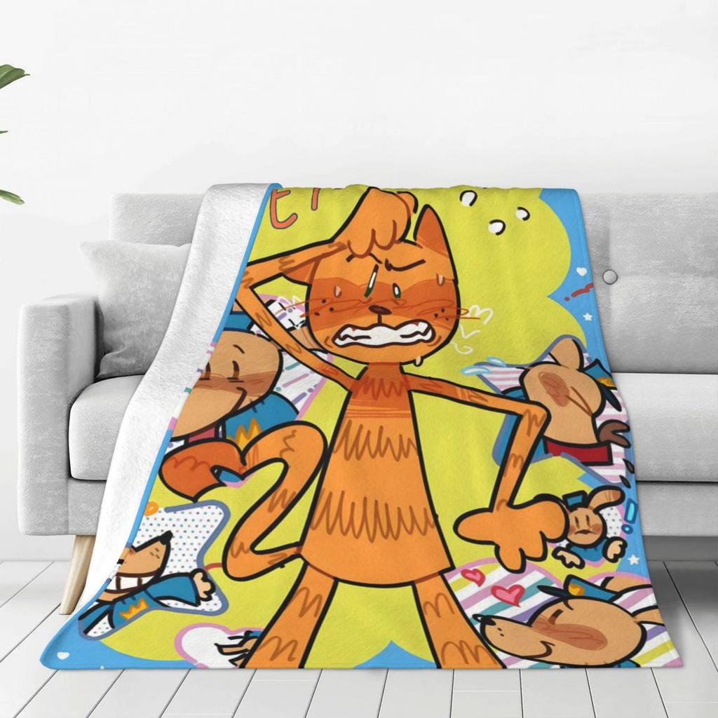 Custom Dogs Wallpaper Blanket Soft Fleece Autumn Warm Flannel Funny Manga Cartoon Throw Blankets For Sofa Travel Bedding Quilt