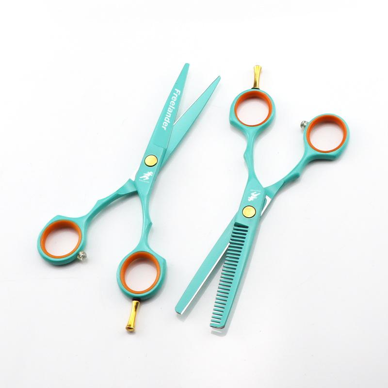 5.5 Inch Color Freelancer, Symmetrical Handle, Hair Scissors, Hair Scissors, Flat Scissors, Bangs Scissors, Tooth Scissors, Thin