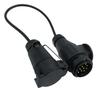 Tirol 12V 7 To 13 Pin Trailer with Cable Adapter Wiring Connector Towbar Plug & Socket