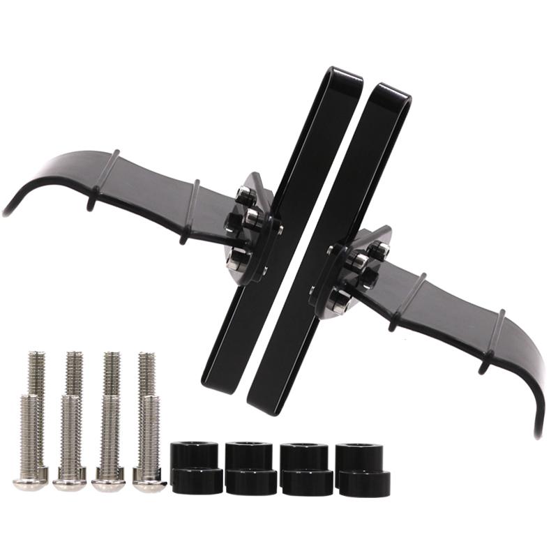 

Аксессуары для мотоциклов для YAMAHA YZF R3 R25 MT03 MT25 MT 03 25 MT-03, переднее колесо с фиксированным ветровым крылом, крыло летучей мыши, переднее колесо NO LOGO Black