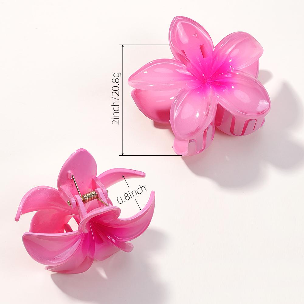4pcs Egg Flower Grab Clip Female Summer Back of the Head Half Tie Hair Clip Large Shark Clip Hair Card Headdresse Gift