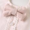 10mois Bow Tie Bib Pink & Bloomers, Lace,