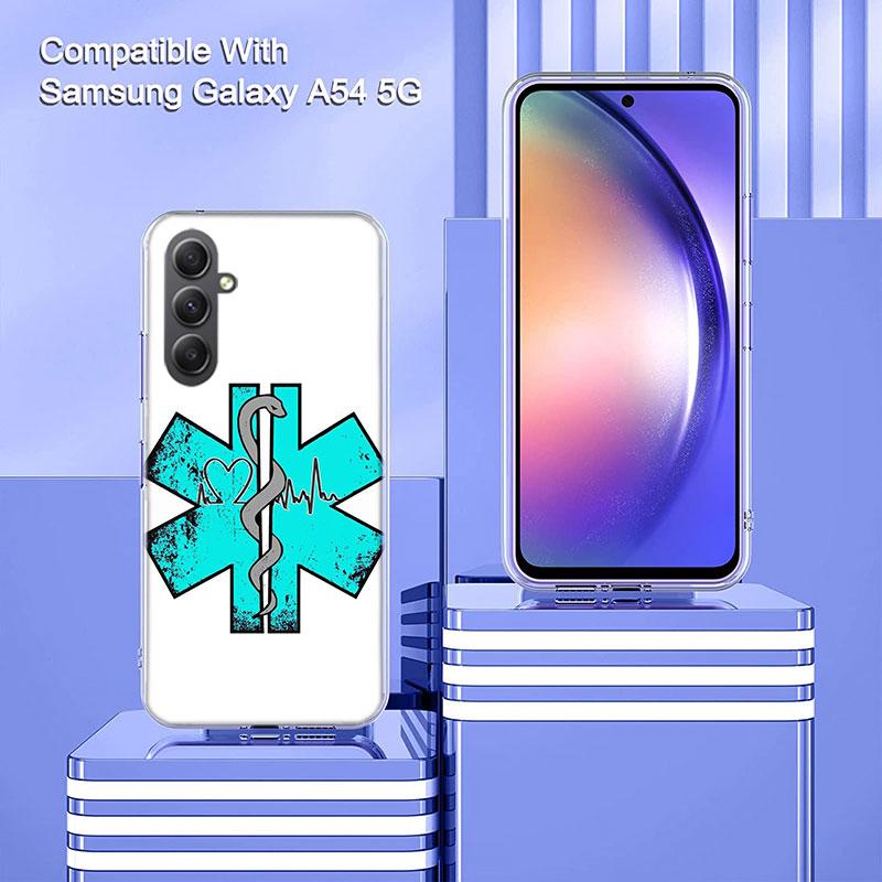 EMT EMS Medical Rescue Case For Phone Samsung Galaxy A12 A22 A32 A52 A52S A13 A23 A33 A53 A14 A24 A34 A54 5G A73 A42 A9 A8 A7 A6