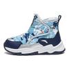 Anta Kids  Fleece Lined Warm Non-Slip High Top Sports Casual Shoes Kids Sneakers Blue 312249985-3