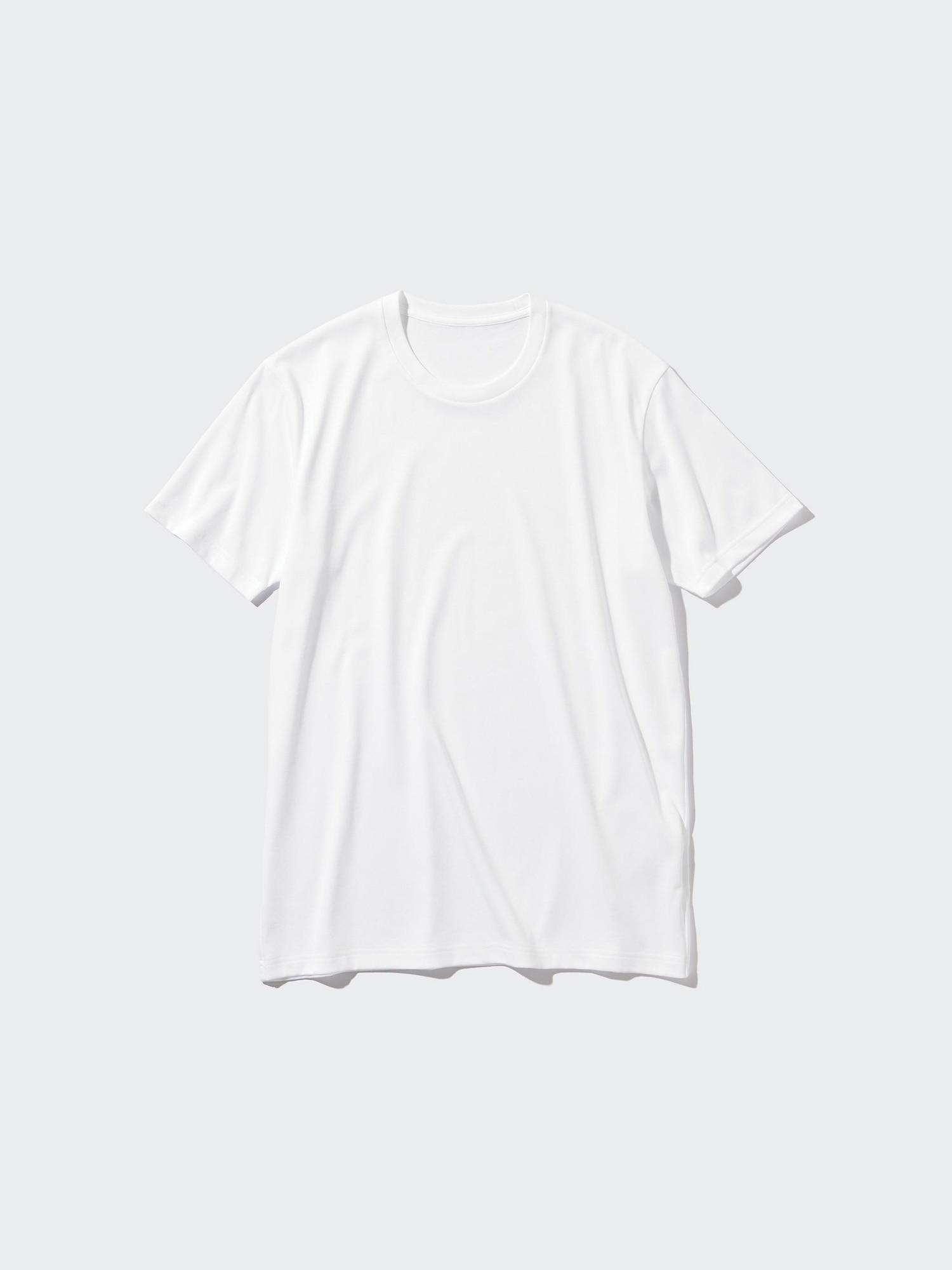 

Футболка з круглим вирізом і коротким рукавом сухого кольору UNIQLO JAPAN 00 WHITE/XS