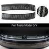 Biltilbehør Bildørkantbeskytter Auto Bakre Støtfanger Fotplate Bakre Bagasjerom Terskelbeskyttelsesdeksel For Tesla Model 3/Model Y 2 stk