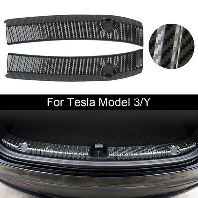 Autozubehör Autotürkantenschutz Auto Heckstoßstange Fußplatte Heckklappe Einstiegsleistenabdeckung Für Tesla Model 3/Model Y 2 Stück
