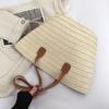 Summer Large Capacity Straw Bag For Women Knitted Straw Bag Bohemia Top-handle Bag Travel Totes