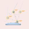 Foldable Mobile Phone Stand 360 Rotation Desktop Holder Portable Bracket